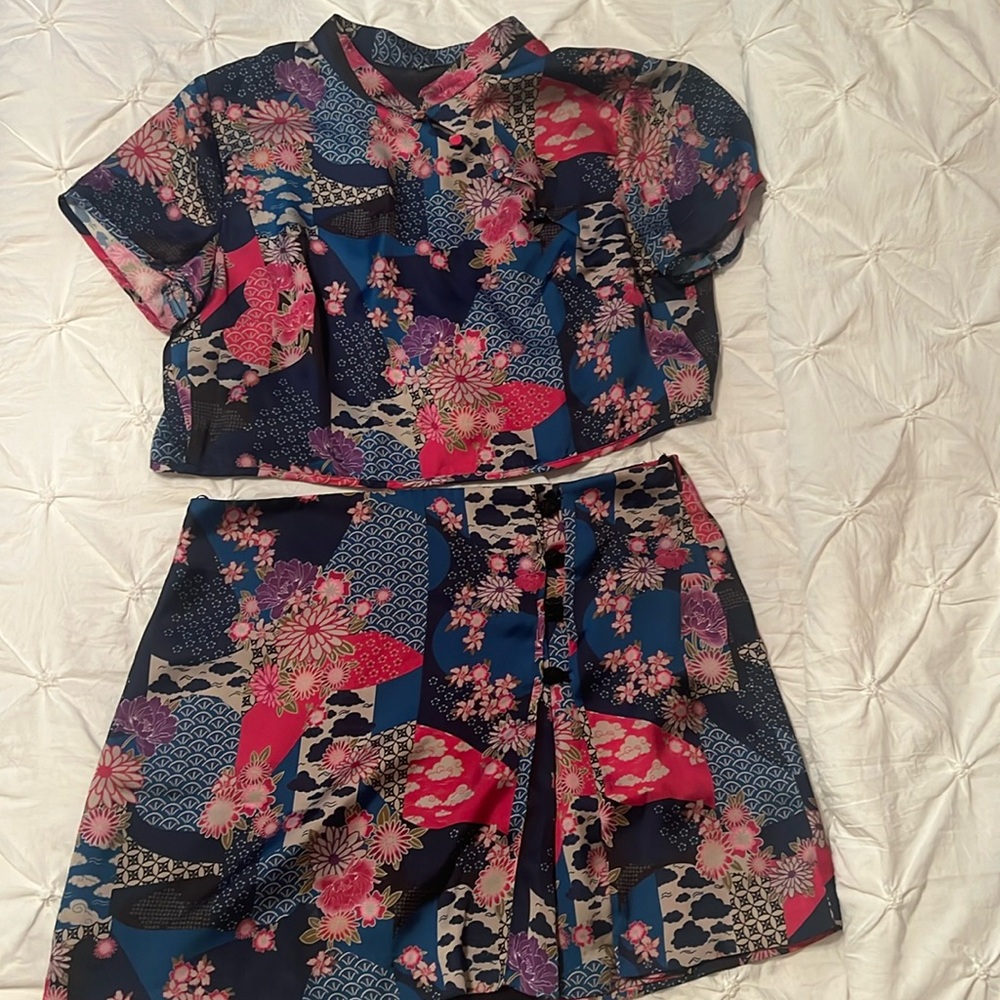 Zara 2 piece skirt set